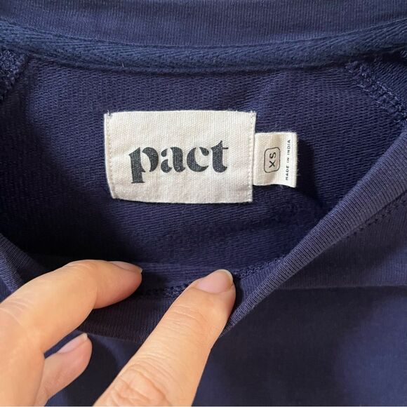 PACT Cinch Side Pullover in Blue XS NWOT - Picture 10 of 12